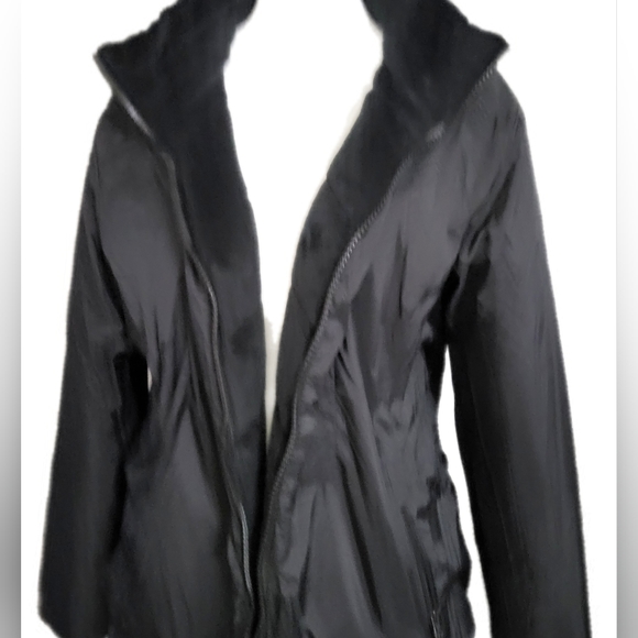 NWT Free Country Reversable Puffer Coat Jacket Black Sz XL $120 wind resistant - Picture 8 of 13